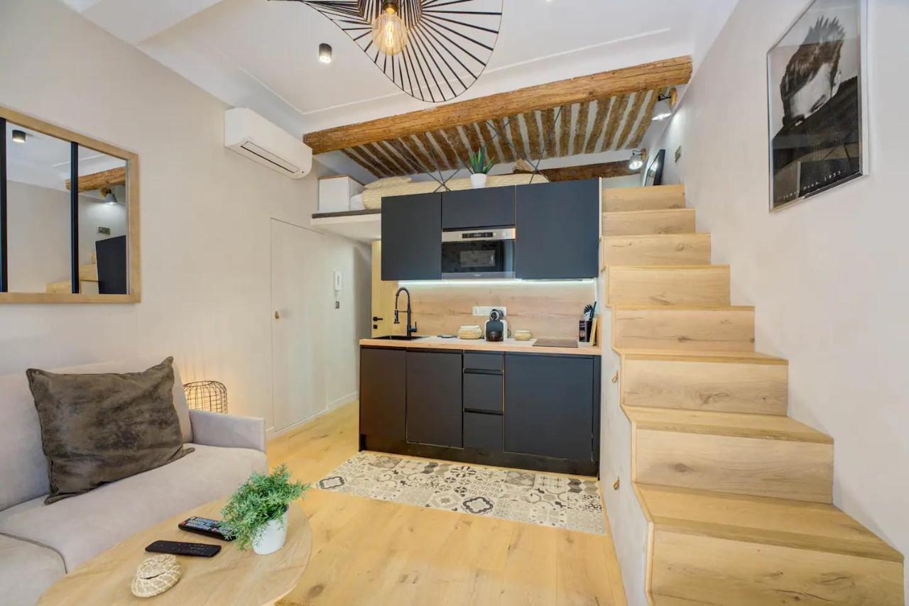 Luxe Duplex Studio Apt/Mezzanine/nr Shops&Cafes Antibes Exterior foto